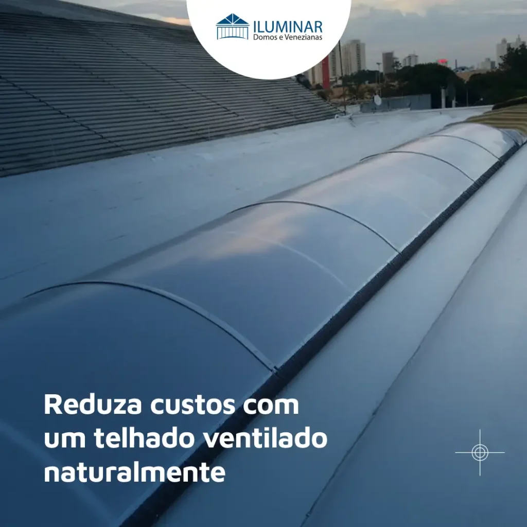 telhado com ventilação natural