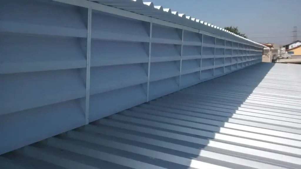 veneziana de ventilação e veneziana de exaustão