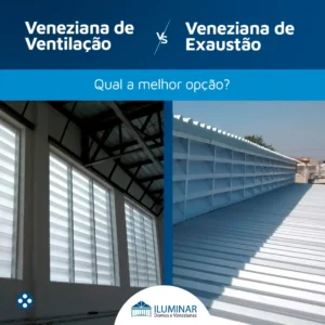 veneziana de ventilação e veneziana de exaustão